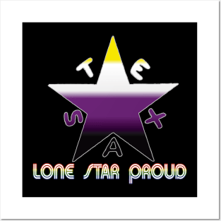 Texas Pride- Nonbinary Posters and Art